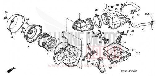 FILTRE A AIR VT125C6 de 2006